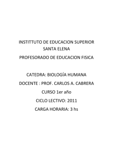 Biología Humana - instituto de educación superior santa elena