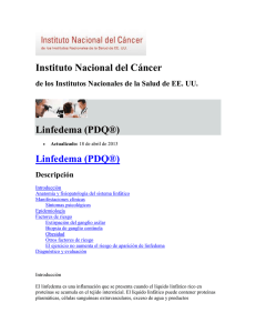 Instituto Nacional del Cáncer Linfedema (PDQ®)