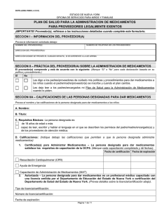 plan de de salud para la administracion de medicamentos