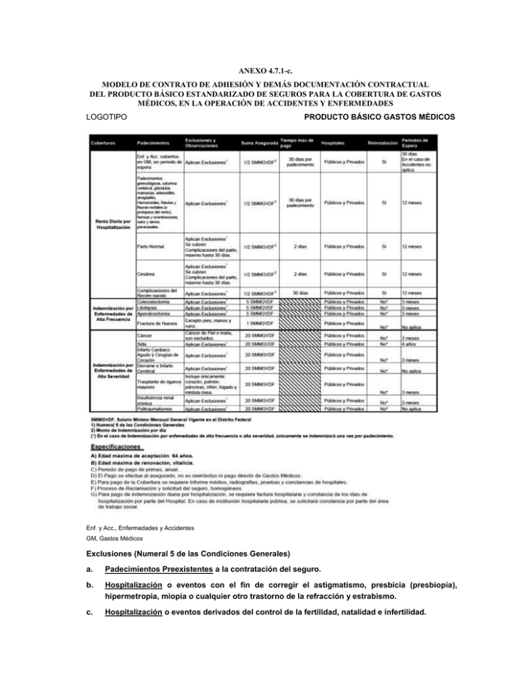 ANEXO 4.7.1-c. MODELO DE CONTRATO DE ADHESIÓN Y DEMÁS DOCUMENTACIÓN ...