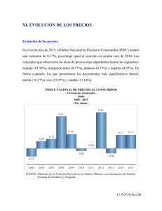 XI. EVOLUCIÓN DE LOS PRECIOS