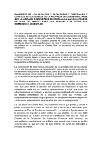 Manifiesto - PSOE Ciudad Real