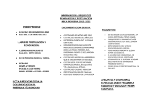 beca indigena 2012-2013 - Ilustre Municipalidad de Paillaco