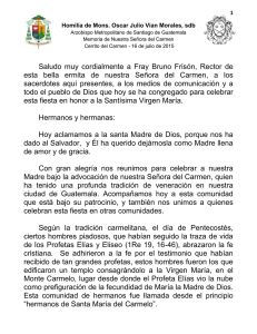 Homilía de Mons. Oscar Julio Vian Morales, sdb