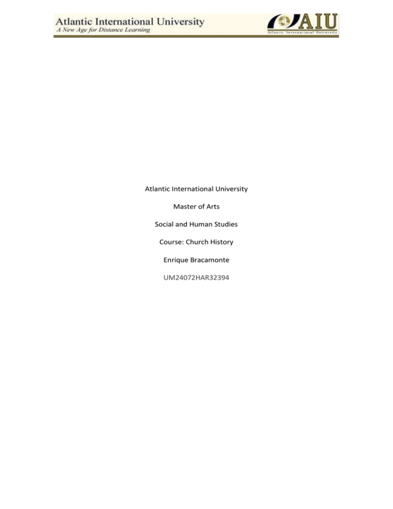 Atlantic International University Master of Arts Social and Human Studies