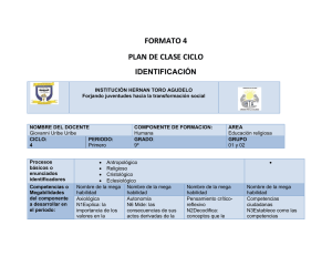 plan de clase ciclo - INSTITUCION EDUCATIVA HERNAN TORO