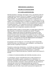 DIÓCESIS DE CARAPEGUA-documento evangelizador (20061)