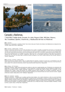 Canadá y Ballenas. 7 NOCHES: