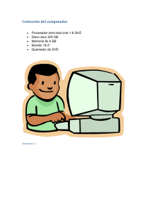 Cotizaci&oacute;n del computador.