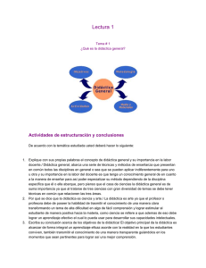 Lectura 1  Actividades de estructuración y conclusiones