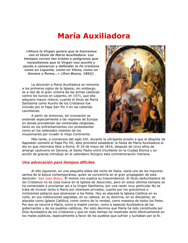 María Auxiliadora