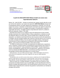 A partir de 2016 EXPO PACK México tendrá una nueva... Expo Bancomer Santa Fe