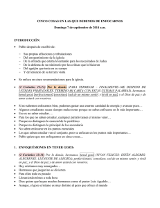 CINCO COSAS EN LAS QUE DEBEMOS DE ENFOCARNOS