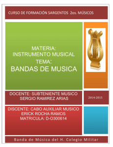 BANDAS DE MUSICA