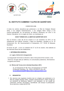 xxxiv torneo de la amistad querétaro 2015