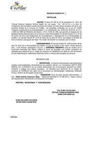 decreto exento nº - Municipalidad de Frutillar