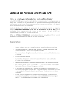 ¿Cómo se constituye una Sociedad por Acciones