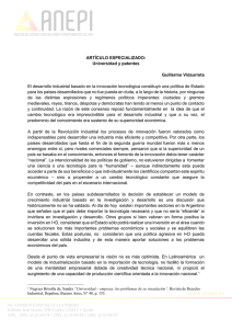 Universidad y patentes Guillermo Vidaurreta