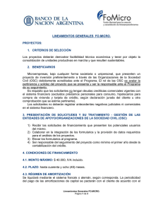 Lineamientos Generales - Banco de la Nación Argentina