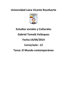 Universidad Laica Vicente Rocafuerte Estudios sociales y