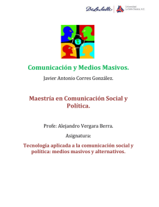 Comunicación y Medios Masivos.