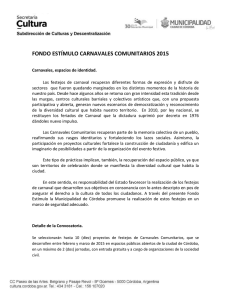 Descargar Bases del Fondo Estímulo Carnavales Comunitarios 2015