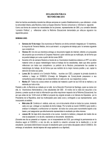 DECLARACI&Oacute;N P&Uacute;BLICA RECTOR&Iacute;A INBA 2014 Ante los hechos