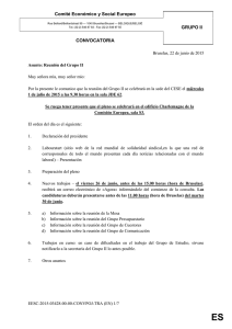 Convocatoria Gr. II, julio 2015