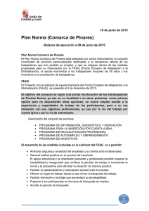 Plan Norma (Comarca de Pinares) 10 de junio de 2015
