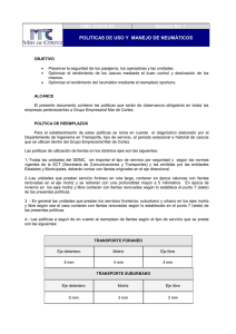 GMC-D3410-02 Versión No. 1 POLITICAS DE USO Y  MANEJO DE NEUMÁTICOS