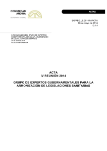 SG/REG.LS.2014/IV/ACTA 06 de mayo de 2014 D.1.4