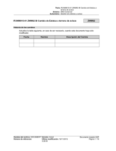 IFUWM015-01 ZWM62 BI Cambio de Estatus a terreno de avisos