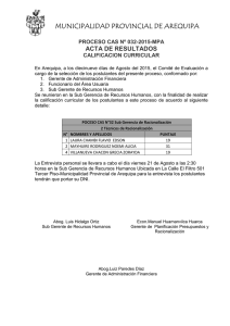 3 Resultados - Municipalidad Provincial de Arequipa