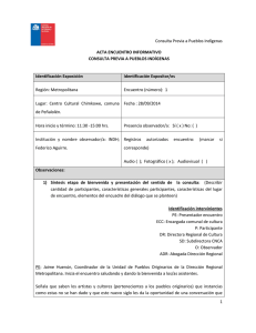 Consulta Previa a Pueblos Indígenas ACTA ENCUENTRO