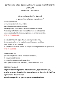 Conferencia sobre Consciencia Evolutiva 1, leer aqui el texto de la