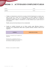 UNIDAD 3. ACTIVIDADES COMPLEMENTARIAS