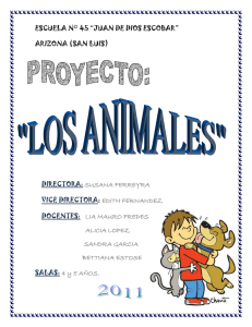 PROYECTO LOS ANIMALES