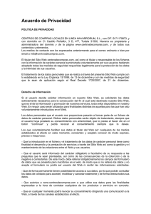 Acuerdo de Privacidad - Centros de Compras de Navarra