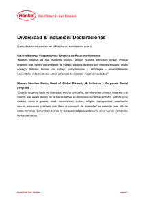 Diversidad e Inclusión: declaraciones (18,6 KB)