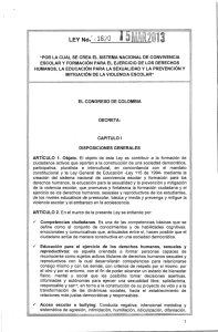 LEY 1620 CONVIVENCIA ESCOLAR