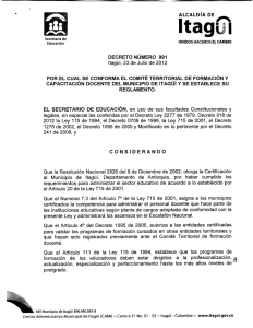 Decreto 991 de 2012 CTED