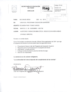 Convocatoria obligatoria Becarios 2007-2013