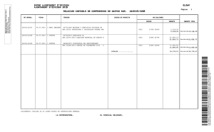 Relació contable de Compromisos de despeses Núm. AD/2015/0285