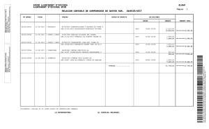 Relació contable de Compromisos de despeses Núm. AD/2015/0317