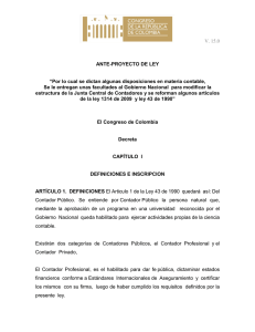 V. 15.0 ANTE-PROYECTO DE LEY