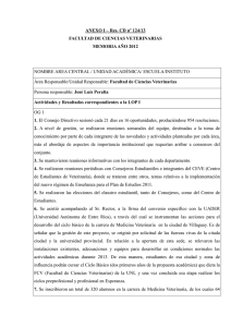 ANEXO I – Res. CD nº 124/13 FACULTAD DE CIENCIAS VETERINARIAS