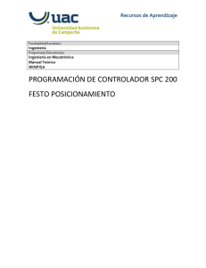 SPC 200 - Comandos b sicos Este archivo contiene ejemplos de uso de algunos de los comandos fundamentales de WinPISA para utilizar el controlador SPC 200
