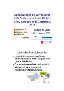 Presentació xerrada col·loqui Any Europeu de la Ciutadania 2013