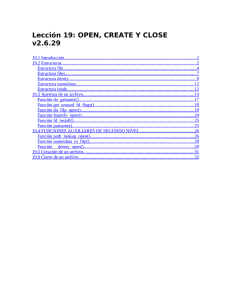 Lección 19: OPEN, CREATE Y CLOSE v2.6.29