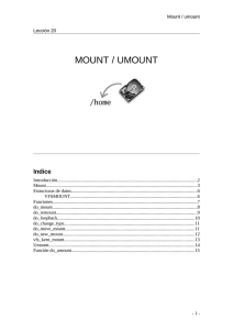 MOUNT / UMOUNT Indice